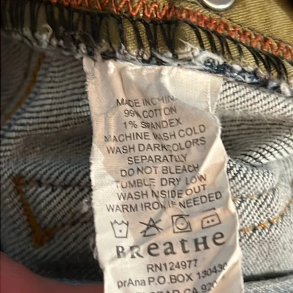 PrAna - Breathe Men’s denim, 32x32 straight leg stretch, great condition! - Picture 15 of 16